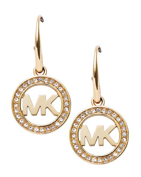 michael kors ohrringe mkj4668710|Michael Kors Jewellery Ladies' PVD Gold plated Logo Stud .